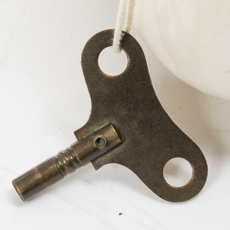 An Empire table clock, likely Northern Europe, early 19th century.