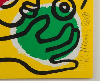 Keith Haring, "UN".