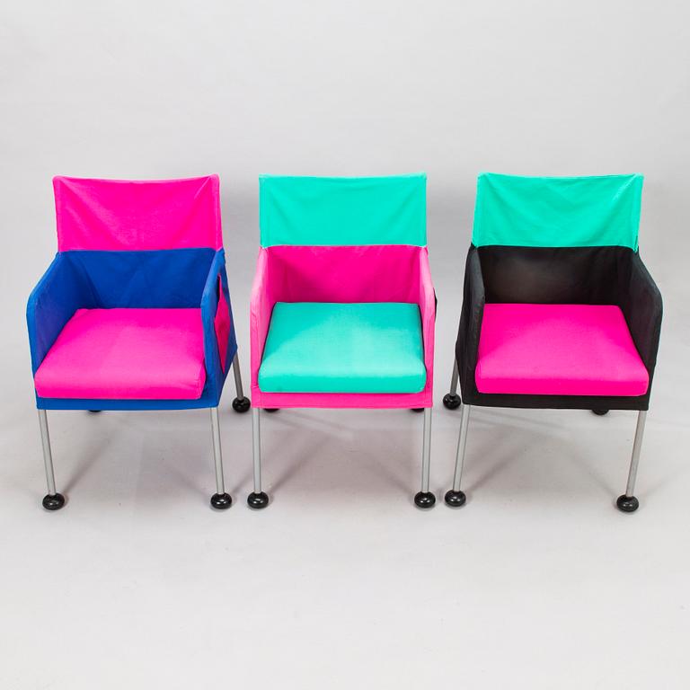EERO AARNIO, fåtöljer, 3 st, "Puzzle", Adelta.