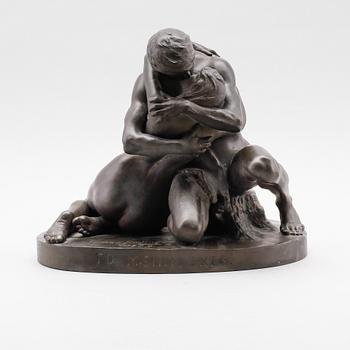 STEPHAN SINDING, efter, skulptur, basalt, signerad och daterad 1889, 1900-tal.