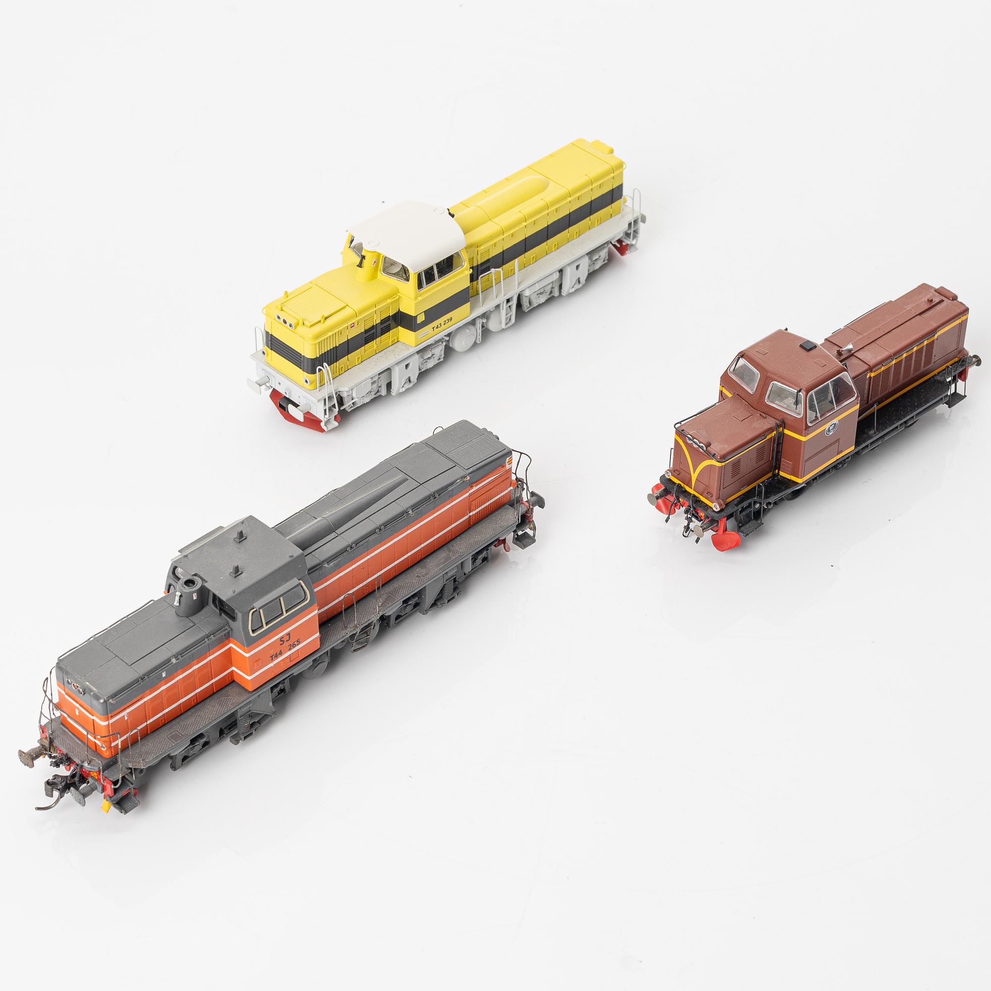 Collection of locomotives, 5 pieces. Including Märklin 39490 and Jeco AB, H0.