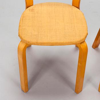 Alvar Aalto, two 1960s '69' chairs for Artek, Finland.