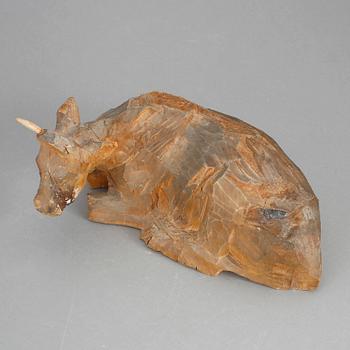 AXEL PETERSSON DÖDERHULTARN, skulptur, trä, signerad A.P samt stämplad.