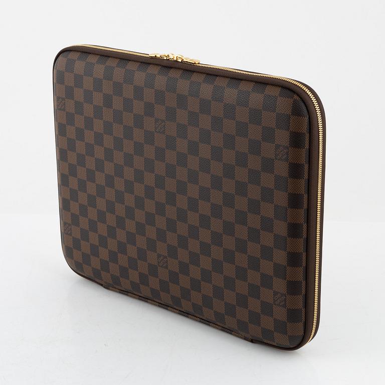 Louis Vuitton, A Damier Ebene laptop case, 2009.