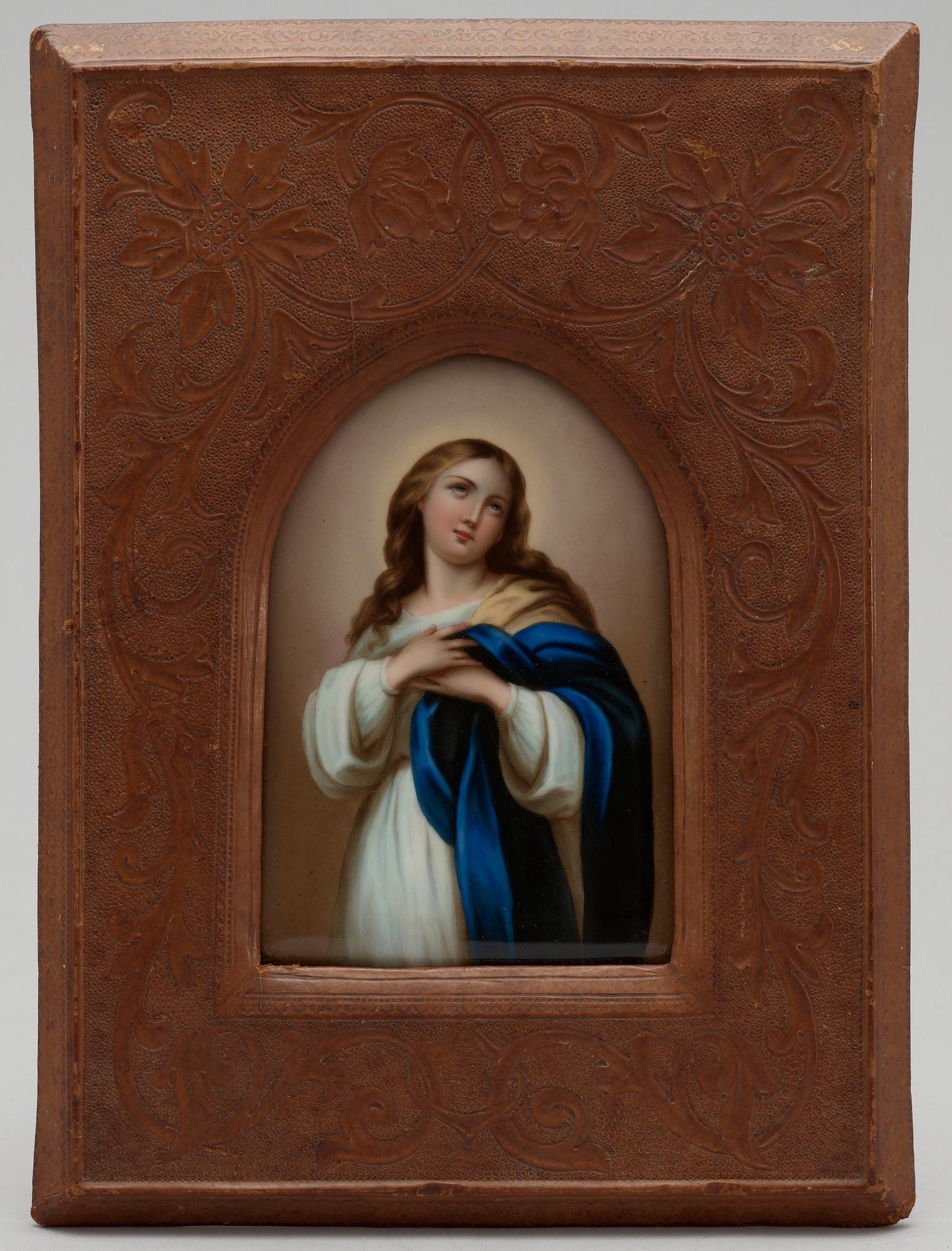 An early 20th century porcelaine plaque, probably Germany.