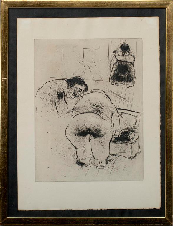MARC CHAGALL (VITRYSSLAND), etsning.