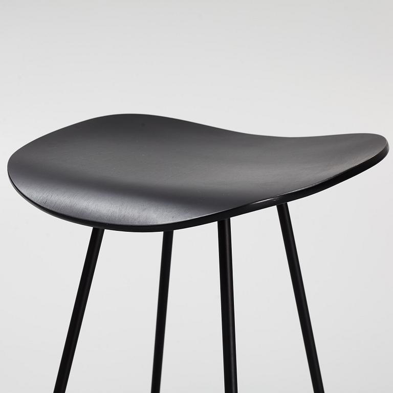 Komplot Design, a set of three "2D" bar stools, Gubi, Denmark.