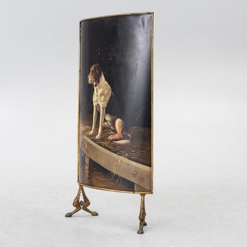 A fire guard, around 1900.