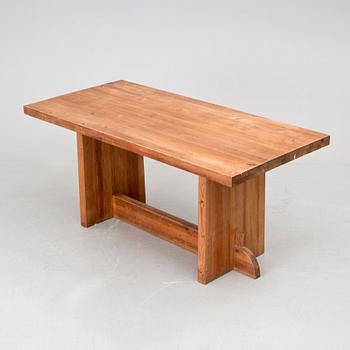 Axel Einar Hjorth, An Axel Einar Hjorth 'Lovö' stained pine dining table, Nordiska Kompaniet, NK, 1930's.