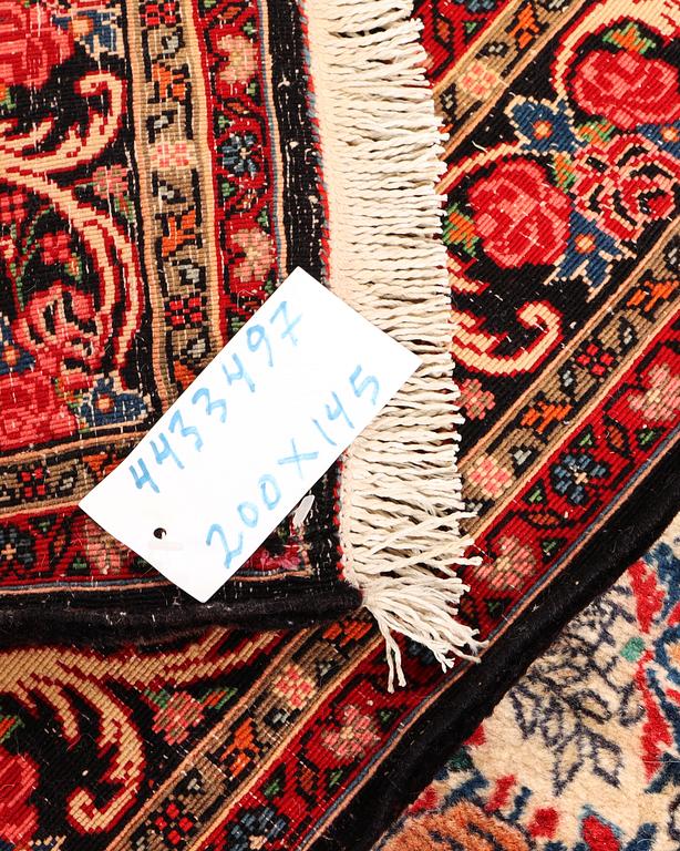 A Bidjar rug, old, a. 200 x 145 cm.