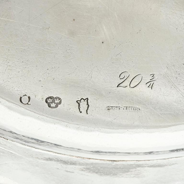 A pair of Swedish 18th century silver sugar bowls, marks of Henrik Wittkopf the younger and Pehr Zethelius, Stockholm.