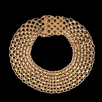 ARMBAND, 18k guld. Vikt ca38g.