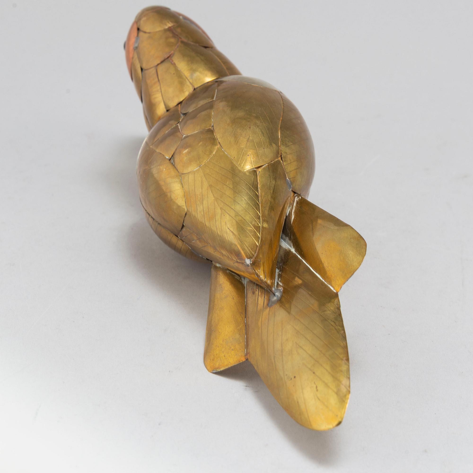 SERGIO BUSTAMENTE, tillskriven, skulptur, mässing och koppar, omkring 1970.