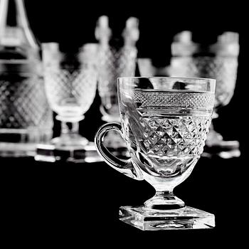 SERVISGLAS, ca 37 delar, "Kent", Kosta.