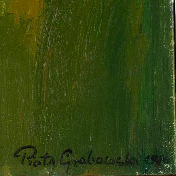 PIOTR GRABOWSKI, oil on canvas, signed.