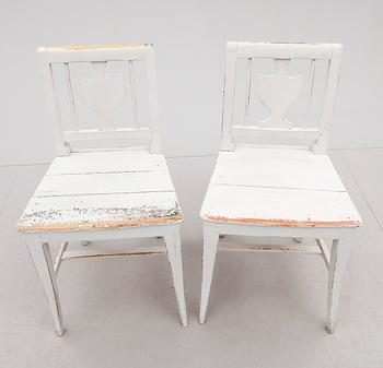 STOLAR, 6 st, allmoge, 1800-talets första hälft.