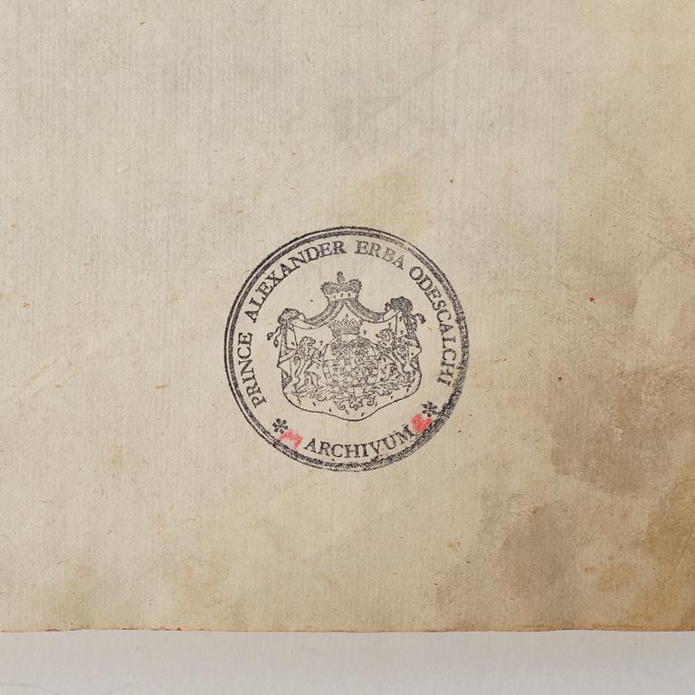 Festival book with plates from Earl Castlemaine’s embassy to the Pope, 1687.