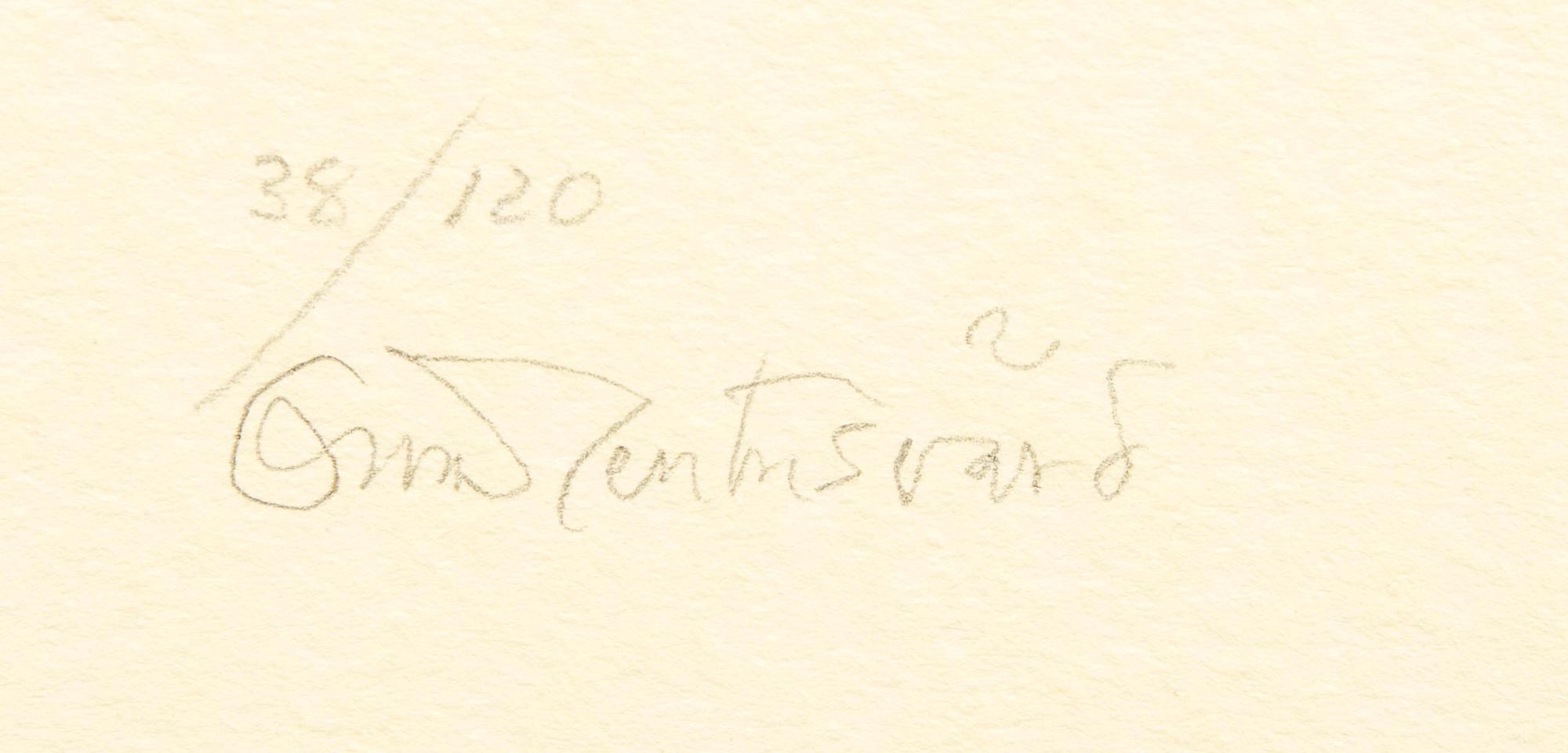 Oscar Reutersvärd, three color lithographs, signed 2/120, 38/120 & 49/120.