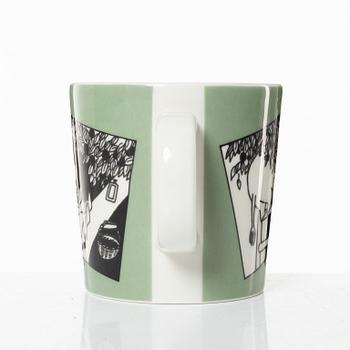 Moomin Mug Green, Arabia, Finland 1990-1993.