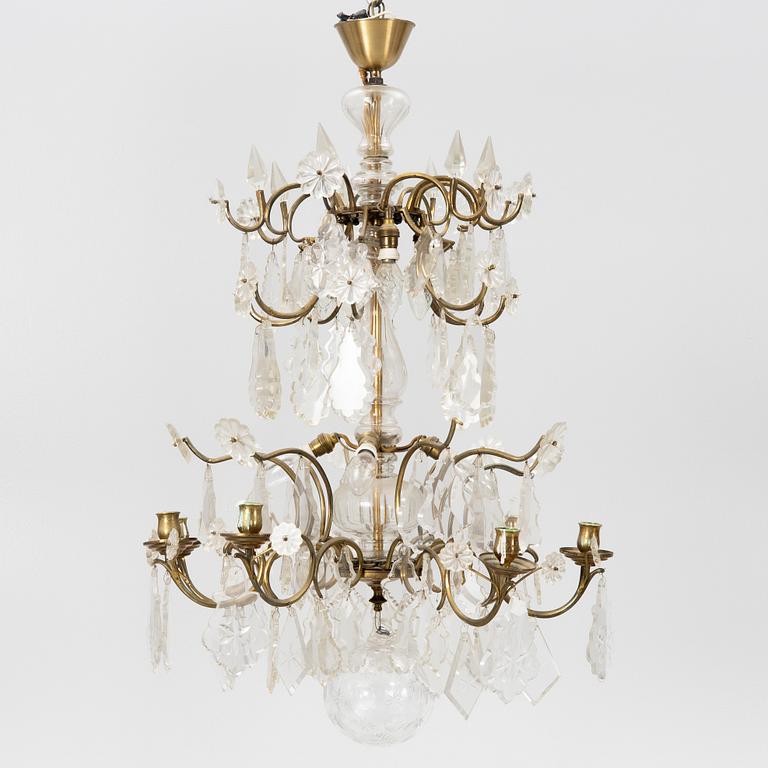 A Baroque style chandelier, first half of the 20th century.
