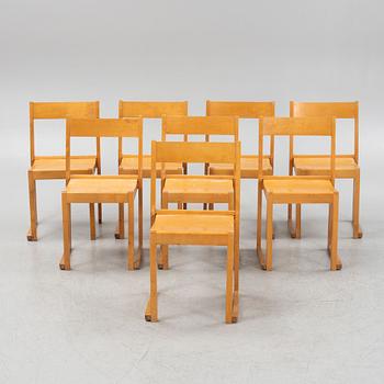 Sven Markelius, stolar, 7 st, "Orkesterstolen", 1900-talets mitt.