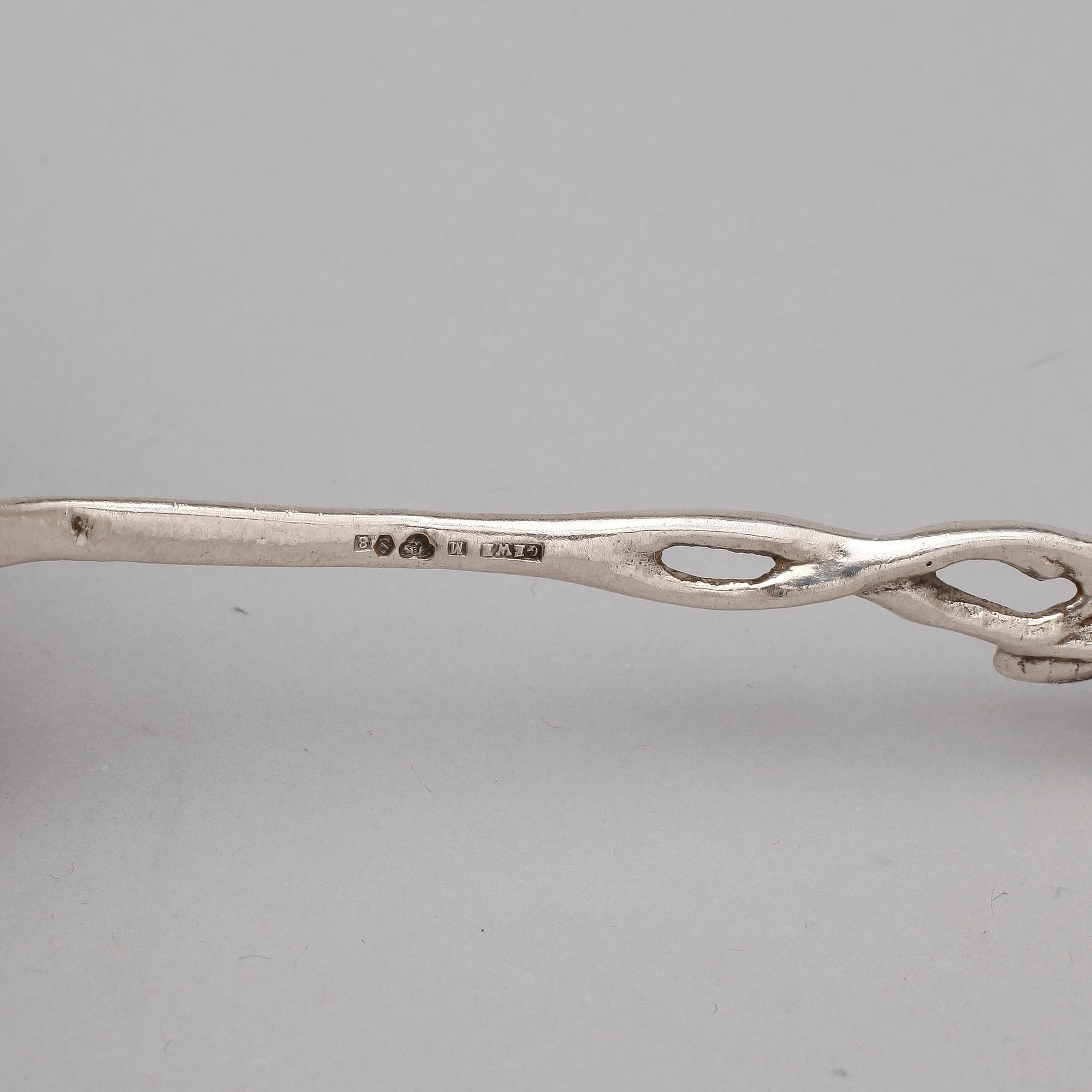 PARTI SILVER, 14 delar, mestadels Tyskland, 1900-tal. Totalvikt 474 gram.