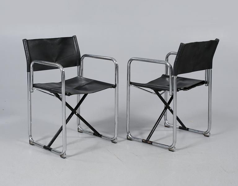 STOLAR, 2 st, "X75-2", Börge Lindau & Bo Lindekrantz, för Lammhults, 1900-talets andra hälft.