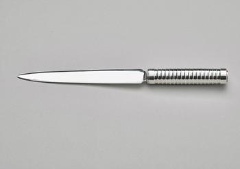 Sigvard Bernadotte, a sterling letter opener, Georg Jensen, Copenhagen post 1945.