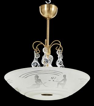 TAKLAMPA, trol. Böhlmarks, 1900-talets första hälft, h ca 45.