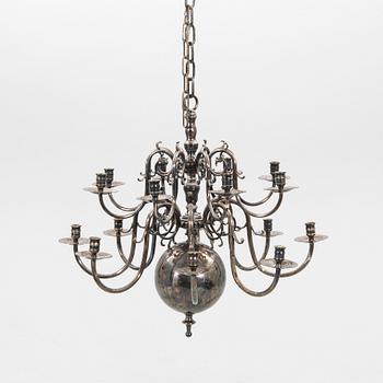 Chandelier in Baroque style from around 1900.