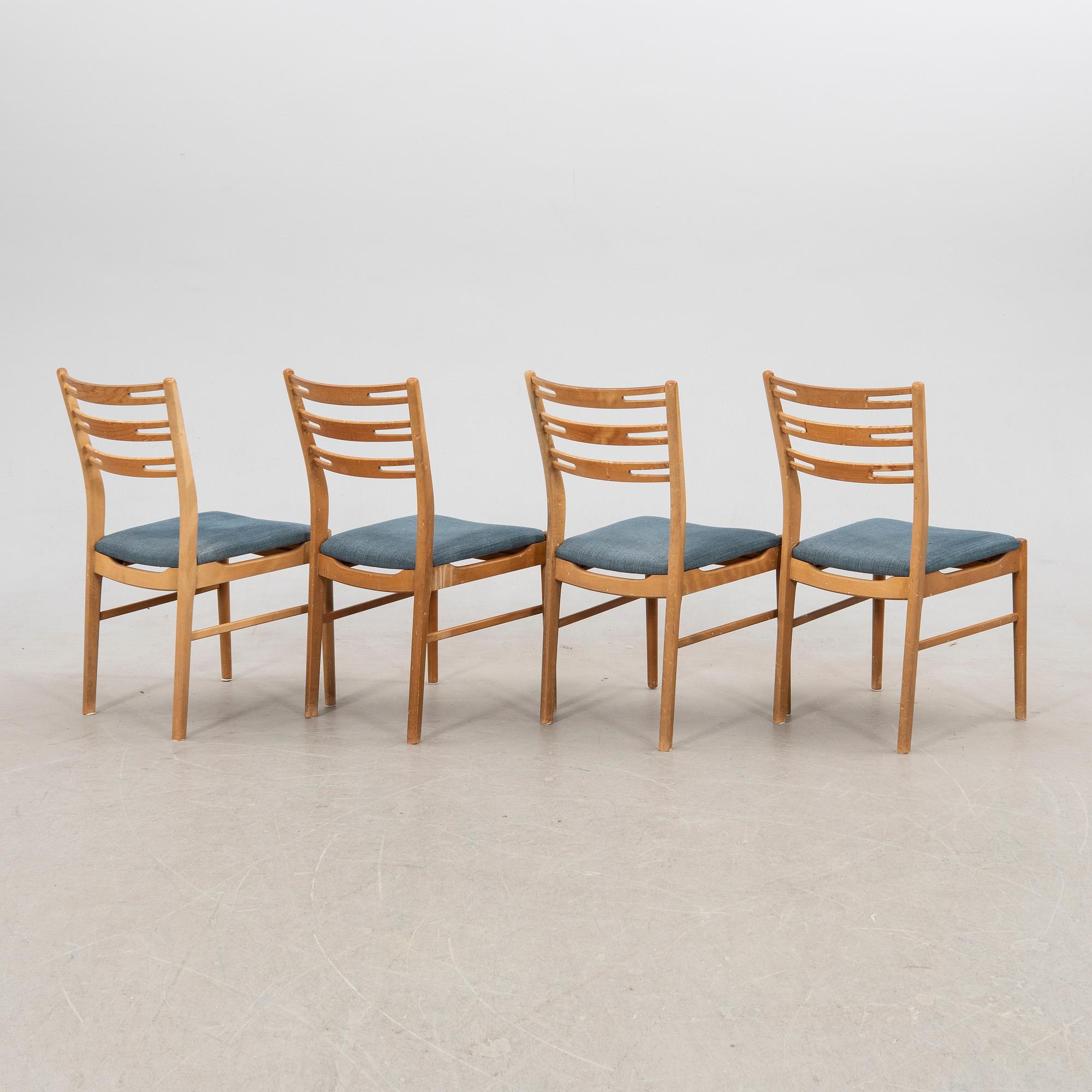 IKEA, chairs, 4 pcs, "Della", 1960s.