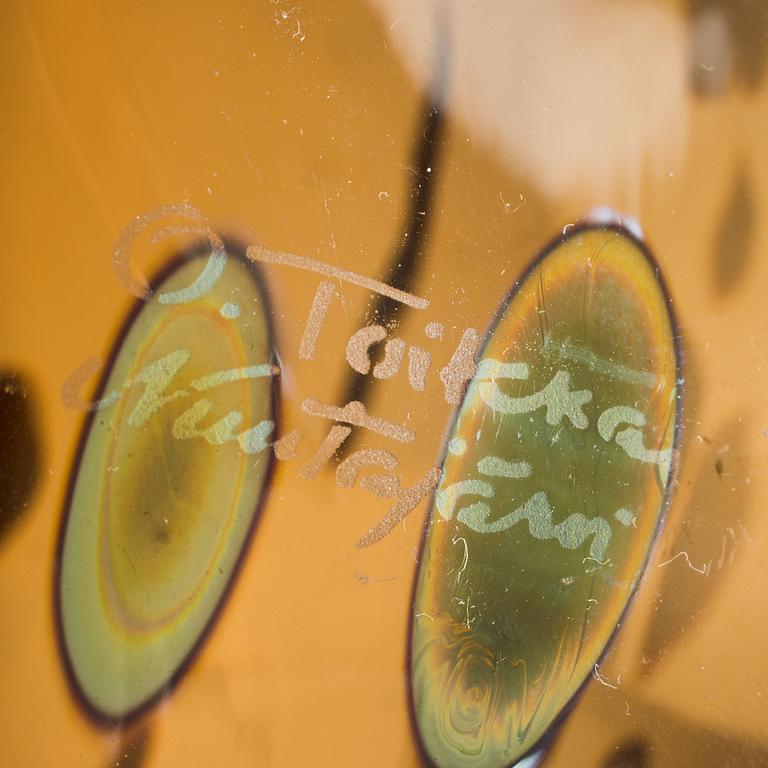 FIGURINER, 2 st, glas, Oiva Toikka, Nuutajärvi.