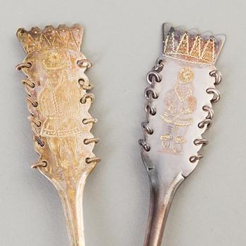 A set of 12 COFFEESPOONS, similar, Boliden silver, 1960th. Weight 150 grams.