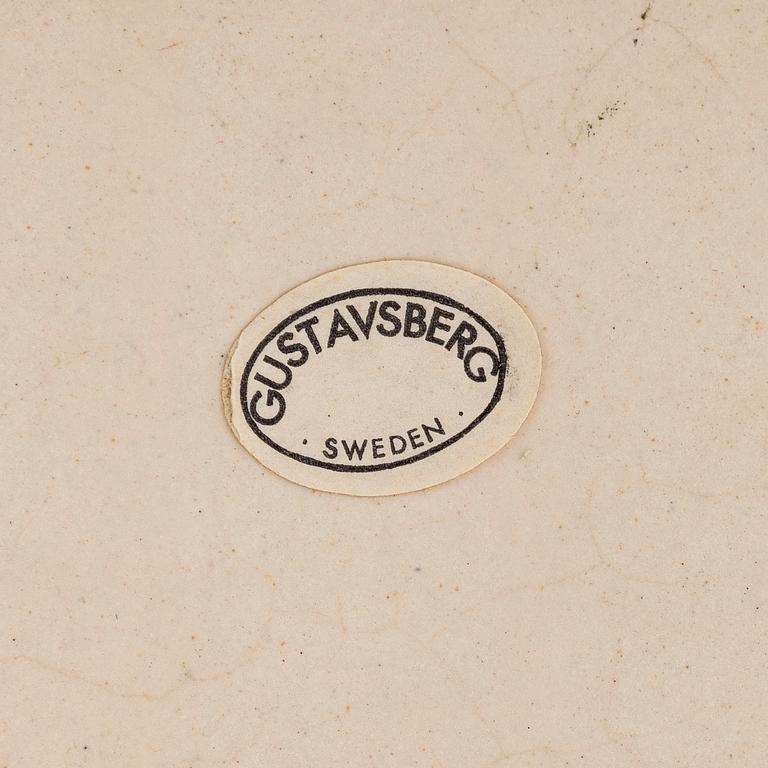 Lisa Larson, väggplakett, "Venedig", stengods, Gustavsberg.