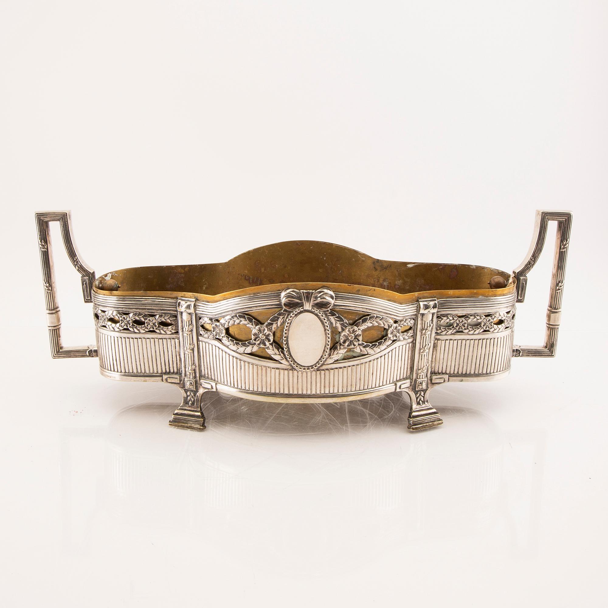 Jardinière silver 1900-talets första hälft Range Tyskland.