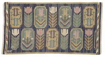 Märta Måås-Fjetterström, Tapestry 'The Medallions', rölakan, approx. 82 x 43 cm, signed AB MMF.