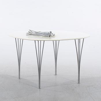 PIET HEIN & BRUNO MATHSSON, a 'Supercirkel'  table from Fritz Hansen, Denmark,