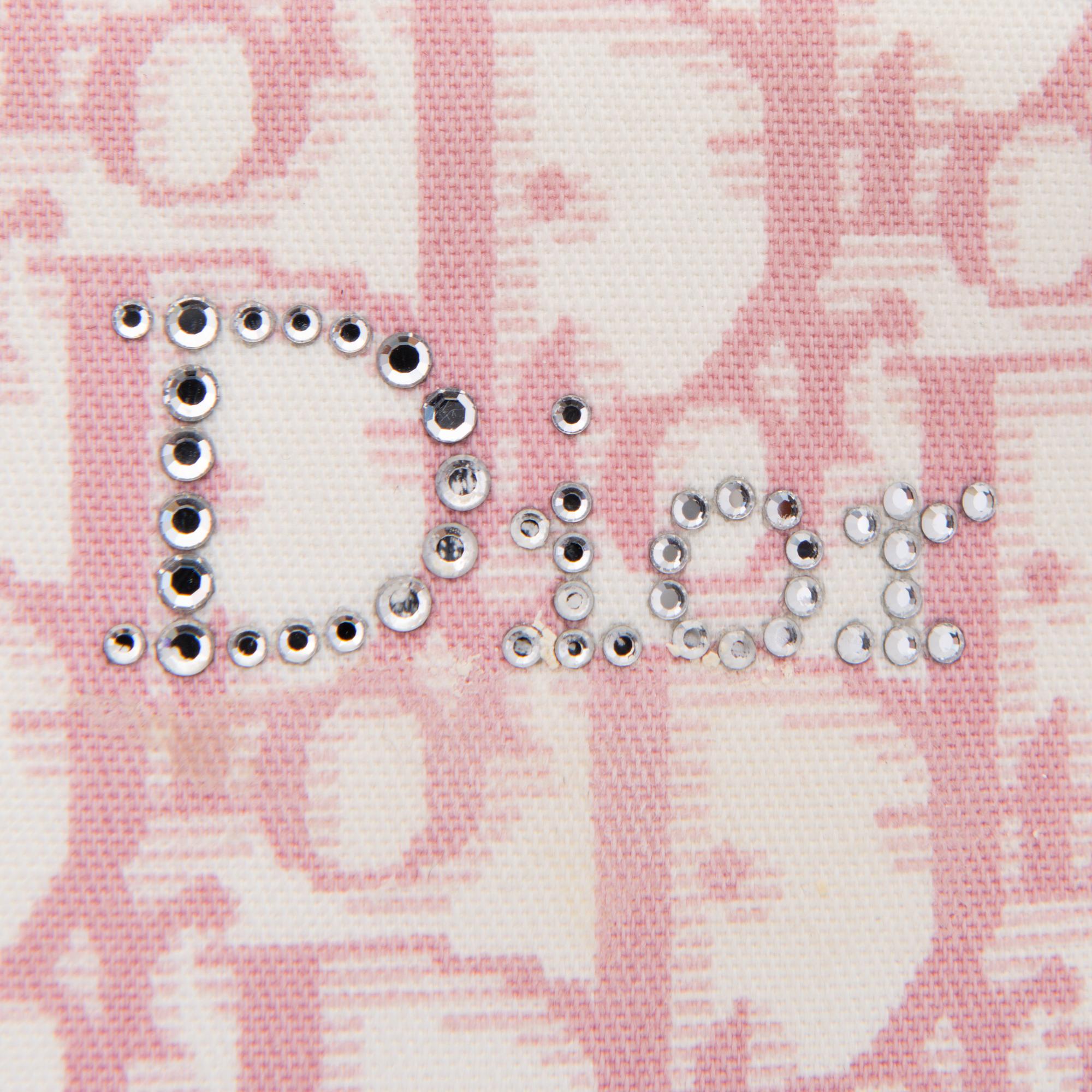 PINK MONOGRAM CANVAS No 1 TROTTER MESSENGER BAG.