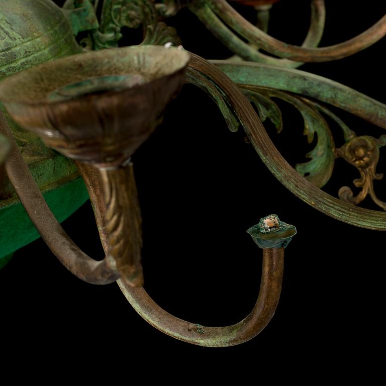 LARS STOCKS, chandelier / sculpture, signed and dated 1979 on label.