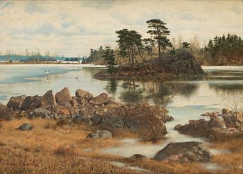 679. Knut Ekwall, View over lake Sommen, Tranås, Sweden.