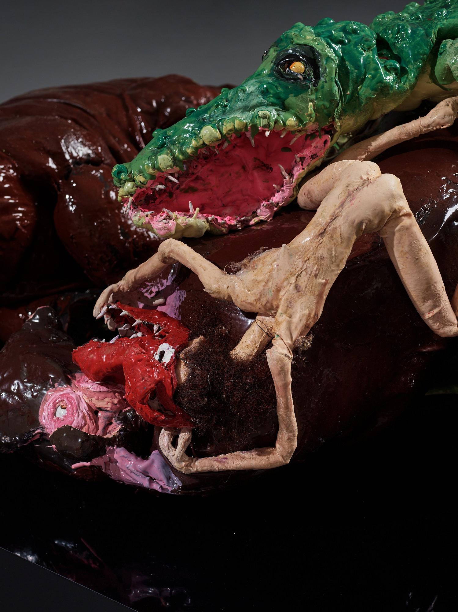 Nathalie Djurberg & Hans Berg, "Hippos and Crocodiles" från "I am a Wild Animal".