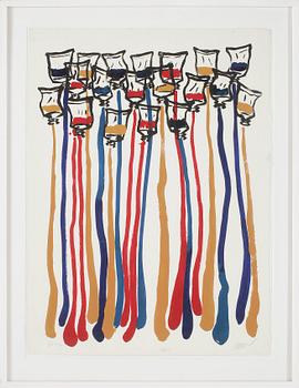 Fernandez Arman · FERNANDEZ ARMAN, serigrafi, signerad och numrerad 2/2 PP (printers proof), 1983.