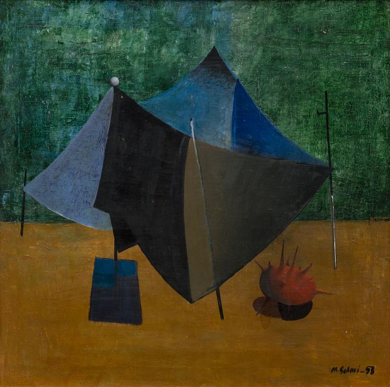 Oil on canvas, signed and dated -58.