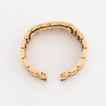 Cartier wrist watch bracelet, 18K gold.