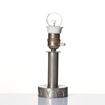 Firma Svenskt Tenn, a pewter table lamp model "695", Stockholm 1928.