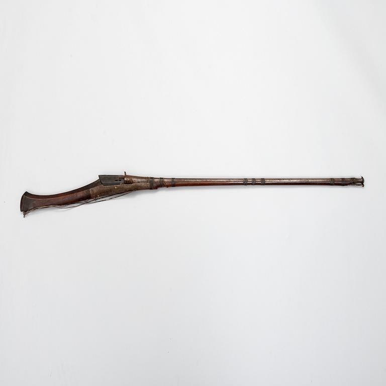 A 19th century musket, probably from the Ottoman Empire.