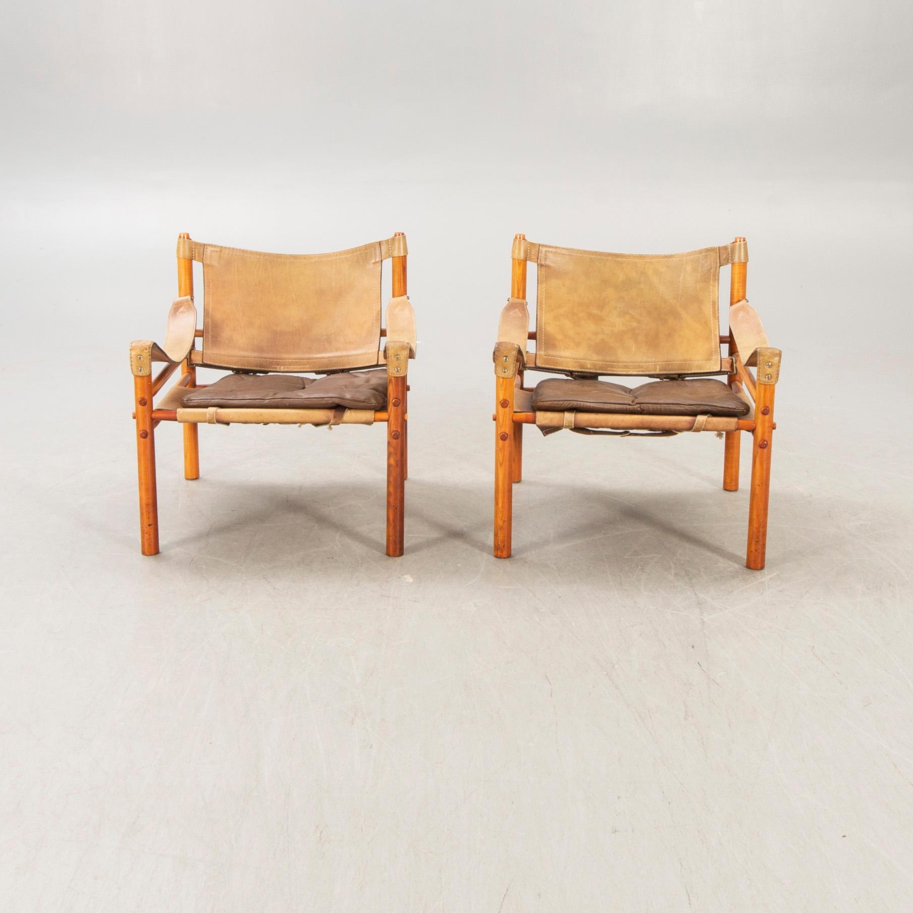 Arne Norell, armchairs, a pair, "Sirocco", Norell Möbler, designed in 1964.