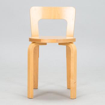 Alvar Aalto, a late 20th century '65' chair for Artek,