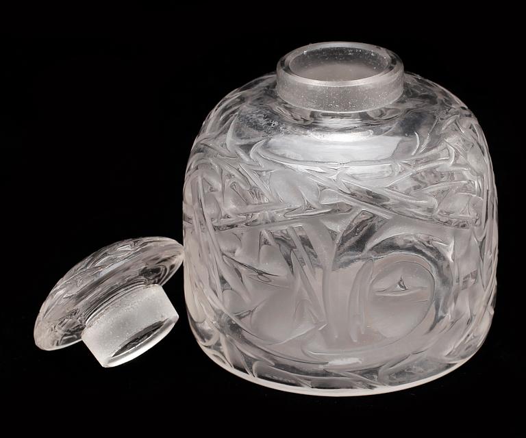 FLACONG, glas René Lalique, Frankrike. 1900-talets andra hälft.