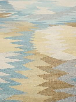 Barbro Nilsson, A carpet, "Solfläckar", flat weave, ca 287,5-289 x 207-208,5 cm, signed AB MMF BN.